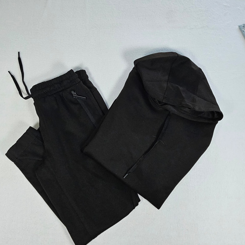 90 Degree by Reflex Mens Softlite City Zen Hoodie Propel Jogger Set Black M NEW